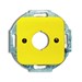 Bedieningselement /centraalplaat schakelmateriaal Reflex SI ABB Busch-Jaeger cpl boring 22.5mm geel SI 2CKA001724A2696